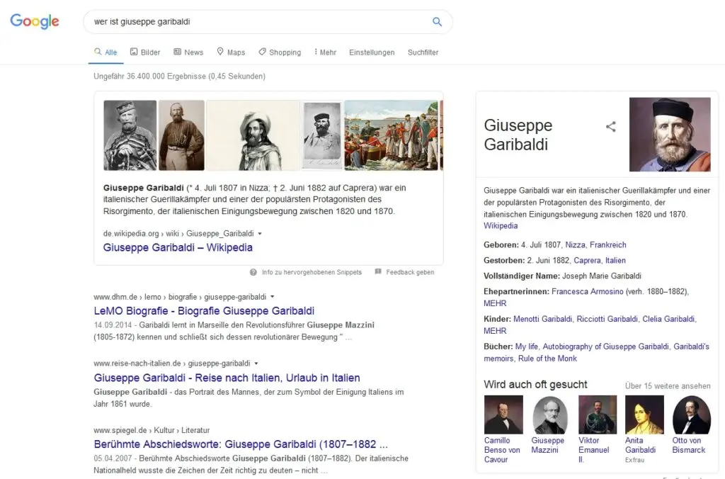 SEO_Features-snippet_Wer-ist-Garibaldi
