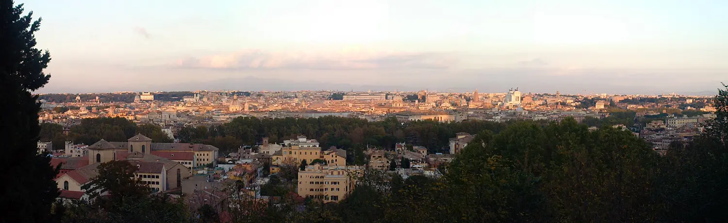 Roma-Gianicolo-Panorama Rom: Panorama Gianicolo
